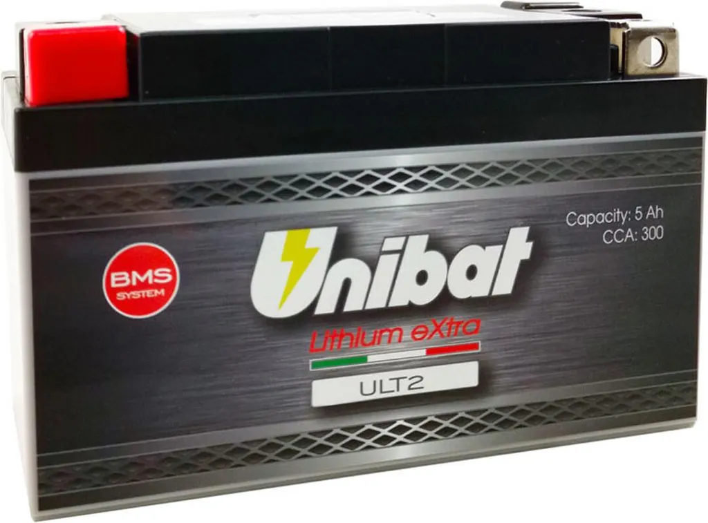 Batterie UNIBAT ULT2 LiFePO4 ultra légère avec forte puissance de crête
