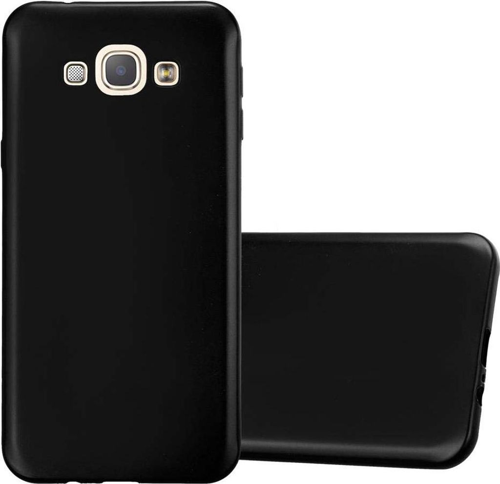 Cadorabo Schutzhülle für Samsung Galaxy A8 2015 Hülle in Schwarz Handyhülle TPU Silikon Etui Cover Case