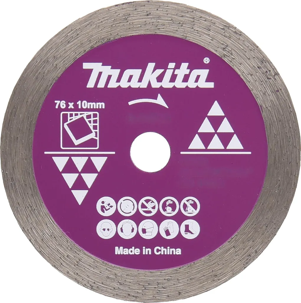 Disco Diamantato Makita D-77263 76mm x 10mm x 1.4mm per Ceramica
