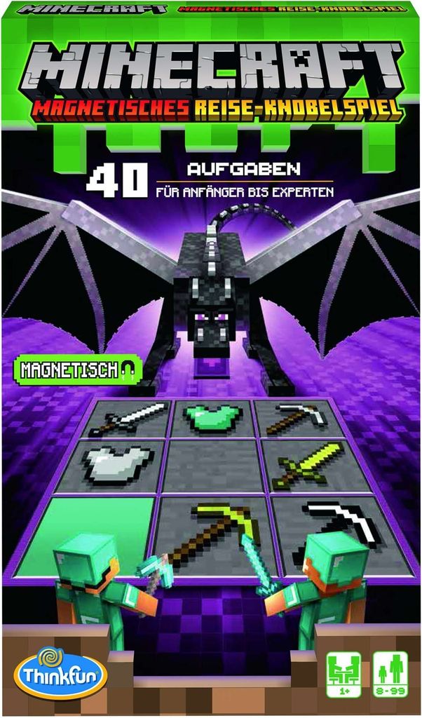 ThinkFun - 76402 - Minecraft - Das magnetische Reisespiel. Produktbild 