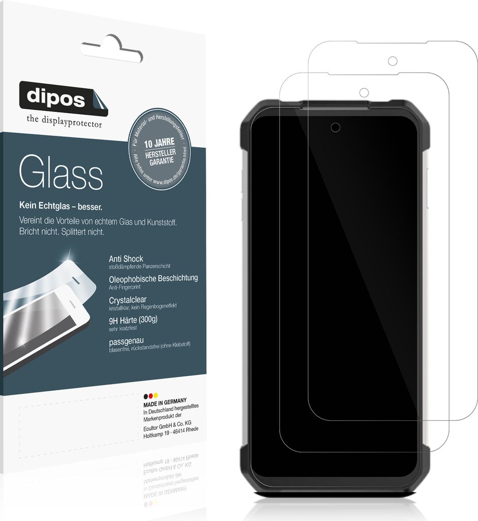 Schutzfolie für 8849 Tank 3 Outdoor - Anti-Shock 9H Folie dipos Glass Kunststoffglas