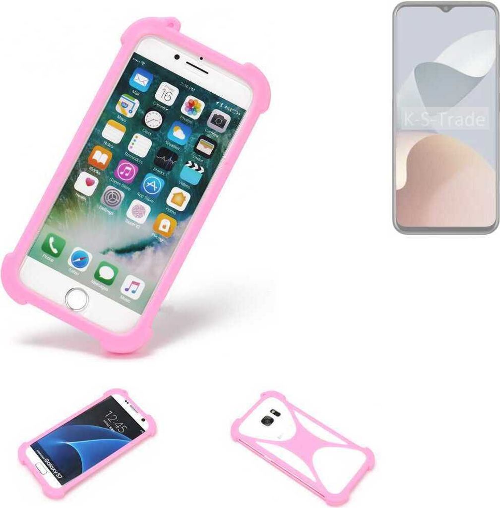 K-S-Trade Handy Hülle kompatibel mit ZTE Blade A73 Schutz Hülle Bumper Silikon Schutz Hülle Cover Case Silikoncase Silikonbumper TPU Softcase