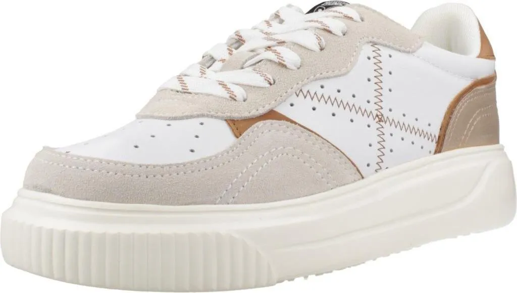 Munich 8092010m Basket Confortable Femme - Design Ergonomique Blanc