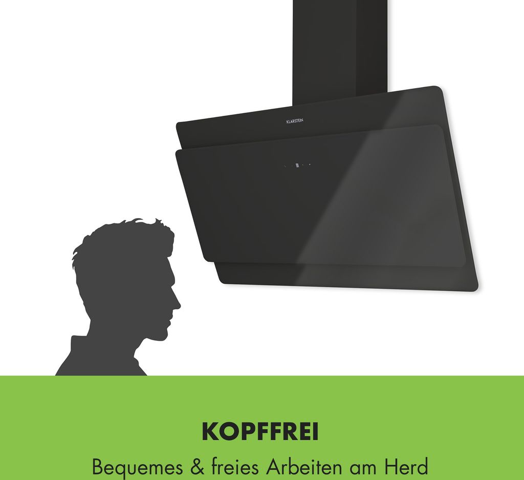 Klarstein Dunstabzugshaube, Abzugshaube Kopffrei, Leiser Produktbild 4