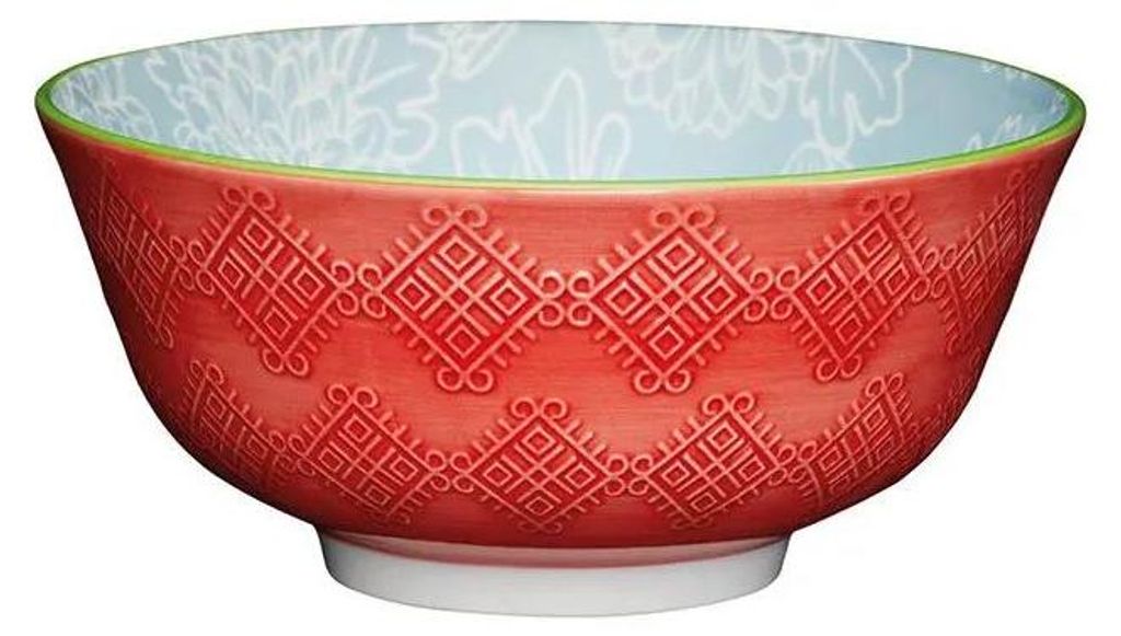 Kitchen Craft KCBOWL13 ciotola in gres smaltato con motivo Immagine del prodotto 