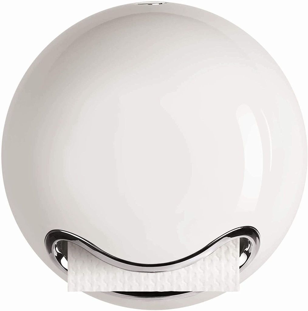WC Rollenhalter"Bowl" zum kleben oder bohren Weiß Produktbild 