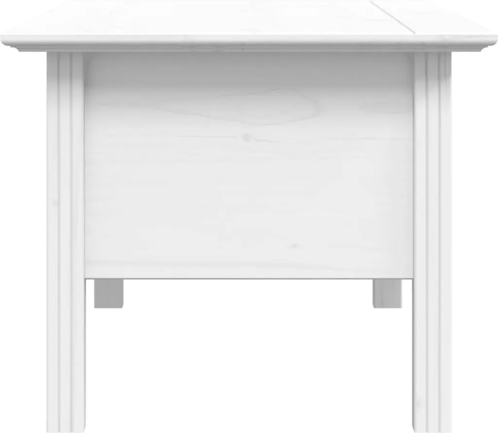Table basse bois blanc pour salon moderne - Format BODO 100x55x46 cm