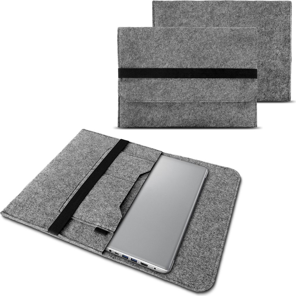 Schutzhülle Lenovo IdeaPad Duet Chromebook 10.1 Tasche Sleeve Hülle Filz CoverFarbe:Grau