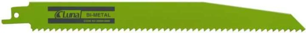 Set 5 Lame Luna Reciprocating Bimetal 225mm 6TPI Legno-Metallo Professionale