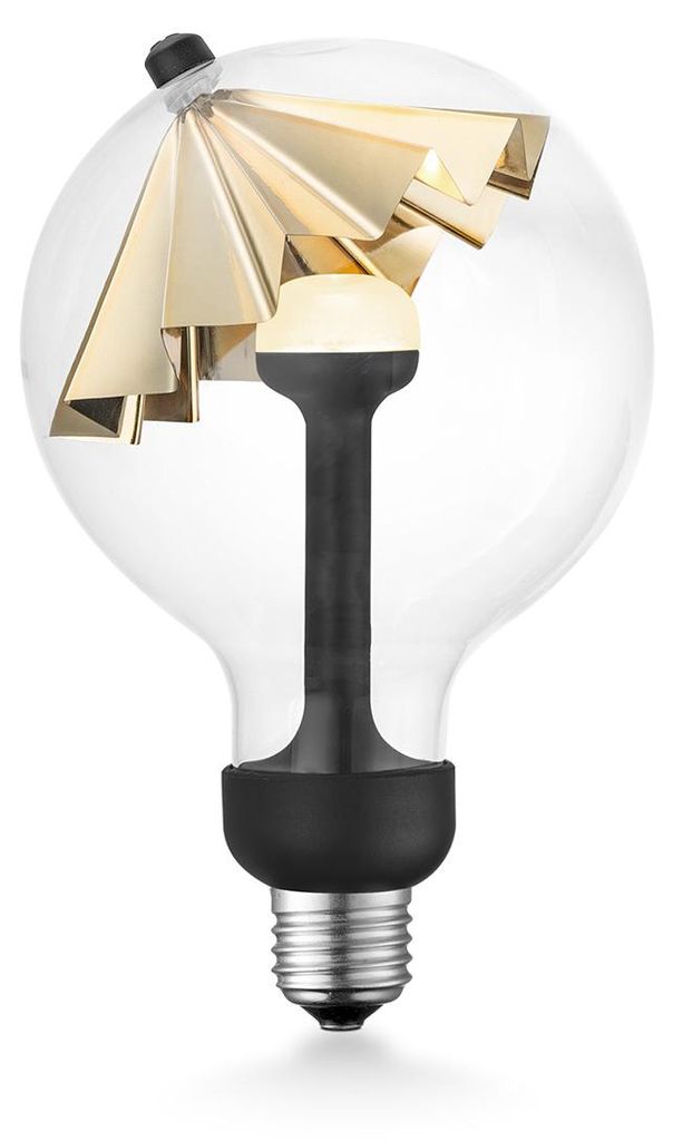 Home Sweet Home dimmbare LED Lampe Schirm goud G120 E27 5W Produktbild 