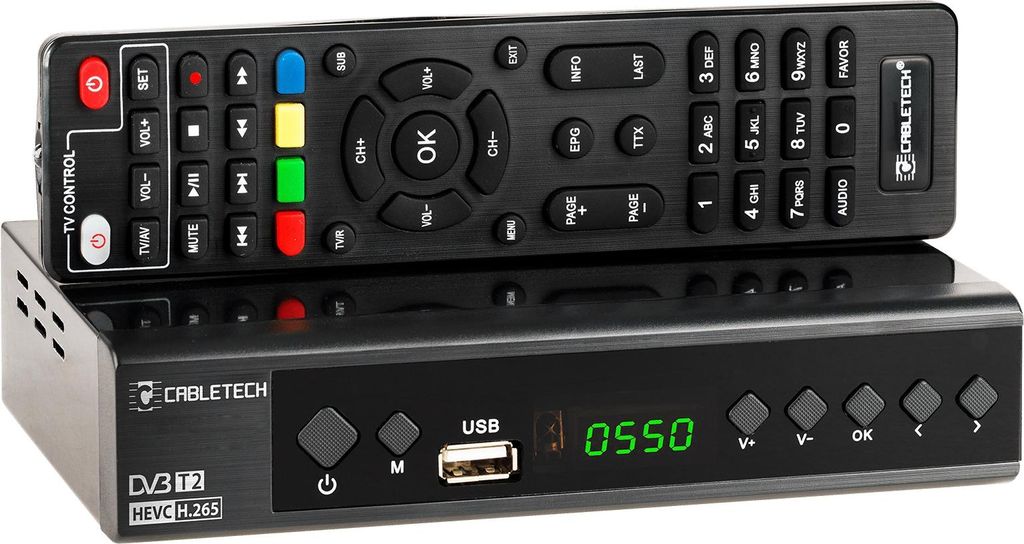 Tuner DVB-T2 DVB-C Hevc H.265 10bit dekoder tv naziemnej Zdjęcie produktu 