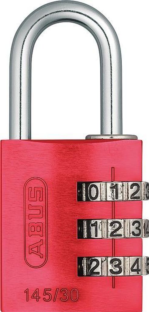 Lucchetto a combinazione 145-40 mm rosso Immagine del prodotto 