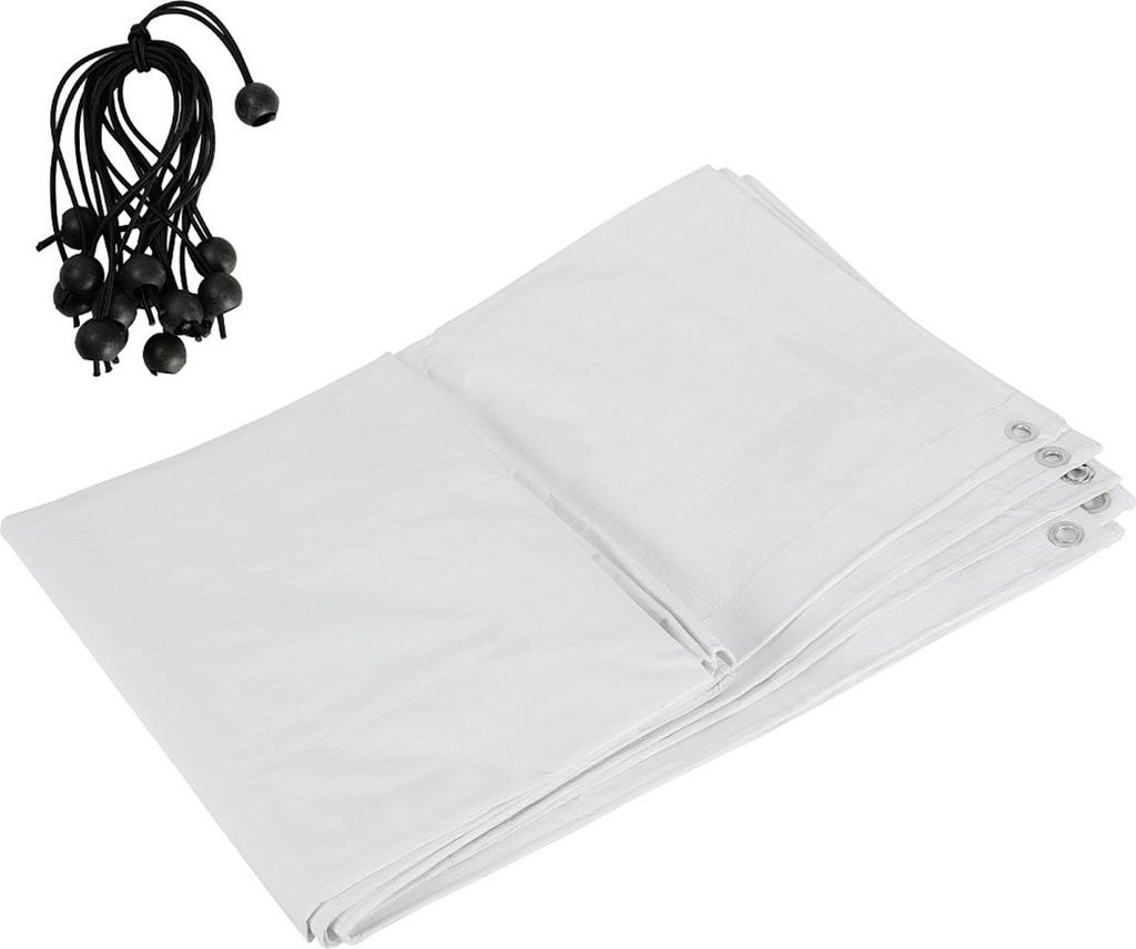 Faziango 3.43 x 2 M Hühnerstall-Abdeckung Hühnerauslauf-Abdeckung mit Gummispannern, Abdeckplanen & Wasserdicht, UV-Schutz für Hühnerstall im H...