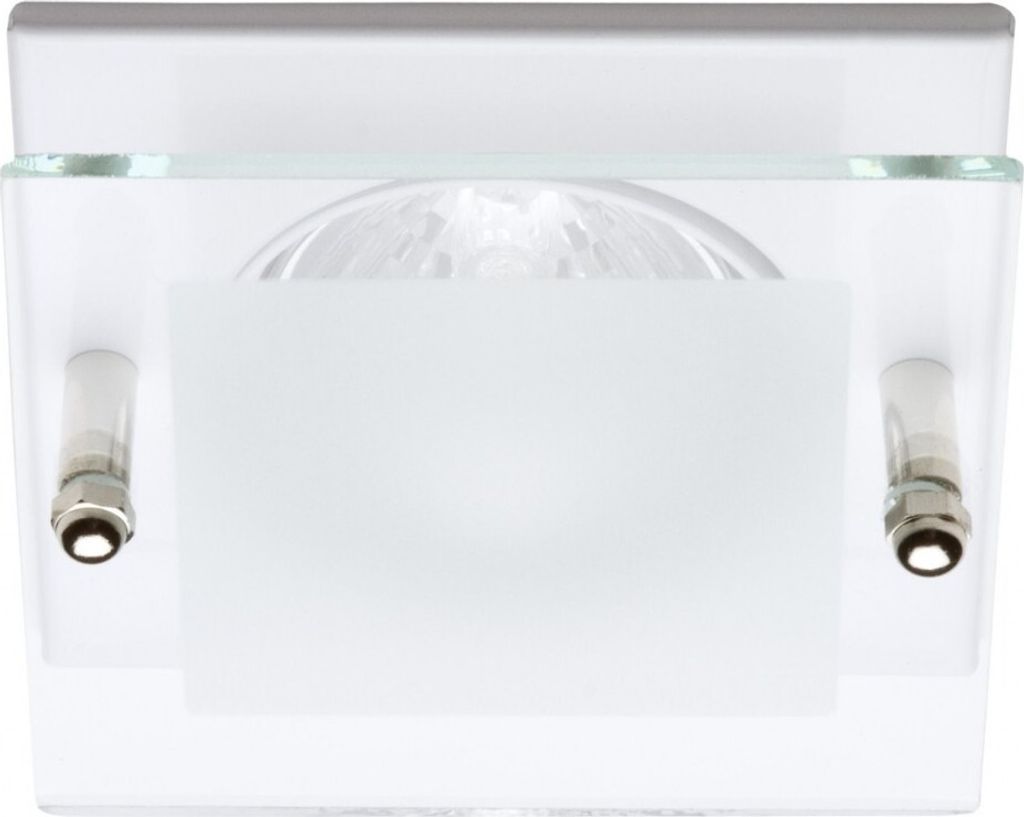 C-Light LED Spot Set 4-Eck mit Glas weiss 12V - 3 x 5,5W warm weiß