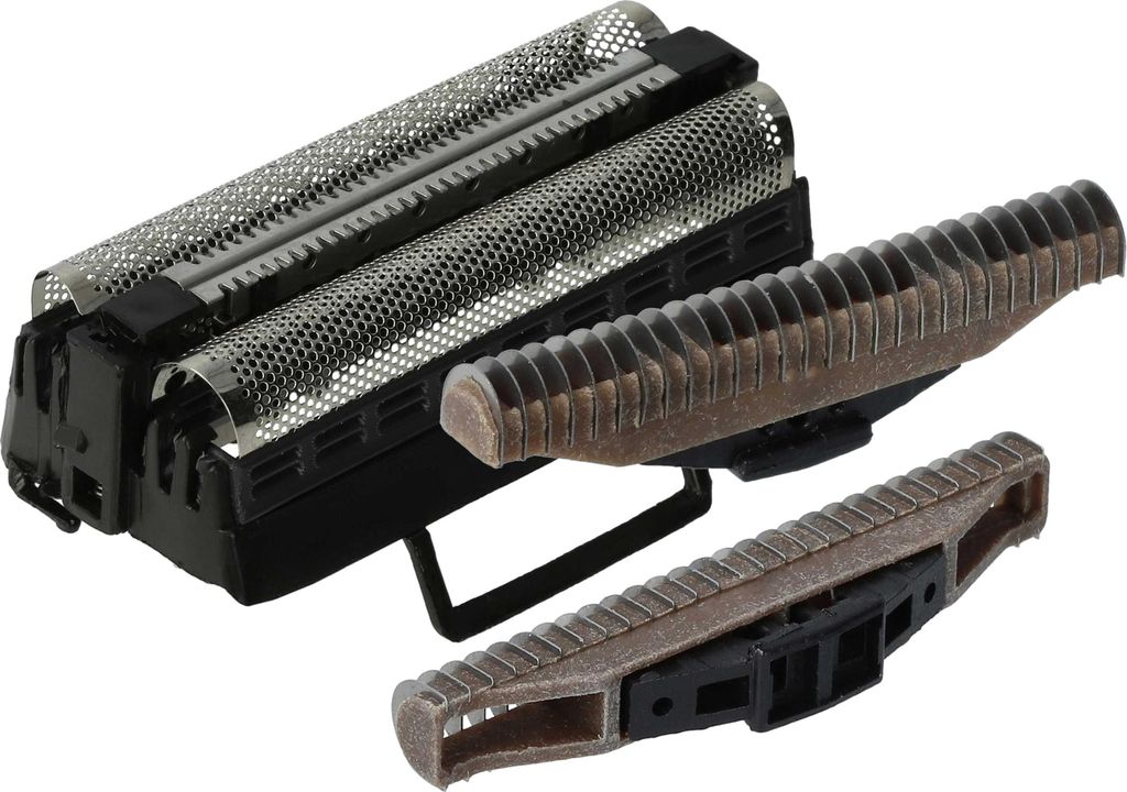 vhbw 2x Klingenblock, 1x Doppelscherfolie mit Rahmen kompatibel mit Wahl Lift'n'Wash 7056 39.1 Rasierer - Kombipack Schwarz Silber