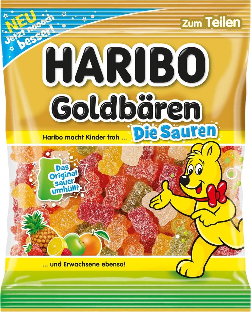 HARIBO 10056133 HARIBO Goldbären Die Sauren Fruchtgummi Zdjęcie produktu 