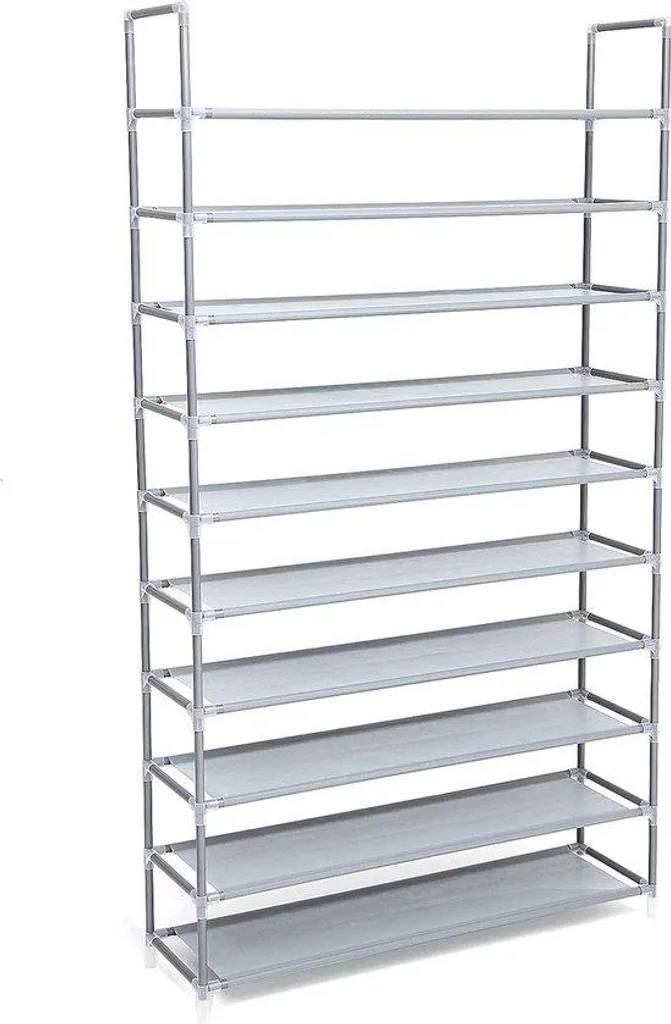 Rangement pour boîtes à chaussures noir - Pack de 12 empilable modulable