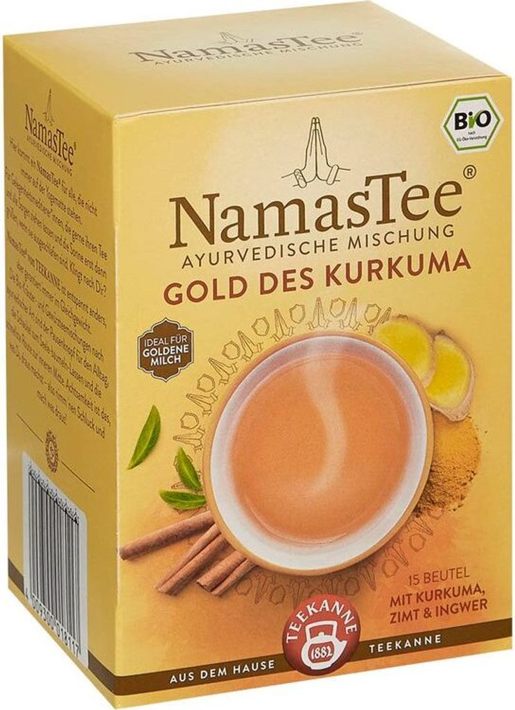 TEEKANNE 7664 NamasTee® Gold of Turmeric Organic Tea 15 Obrázek produktu 