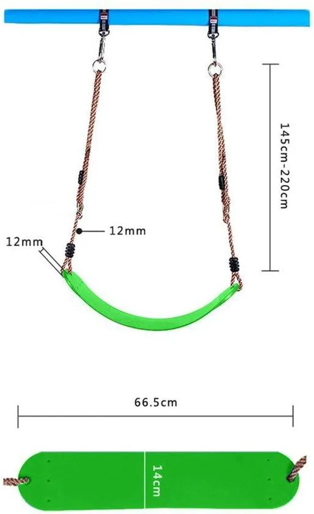 Balançoire solide et large 42 cm : finis les sièges de jardin étroits