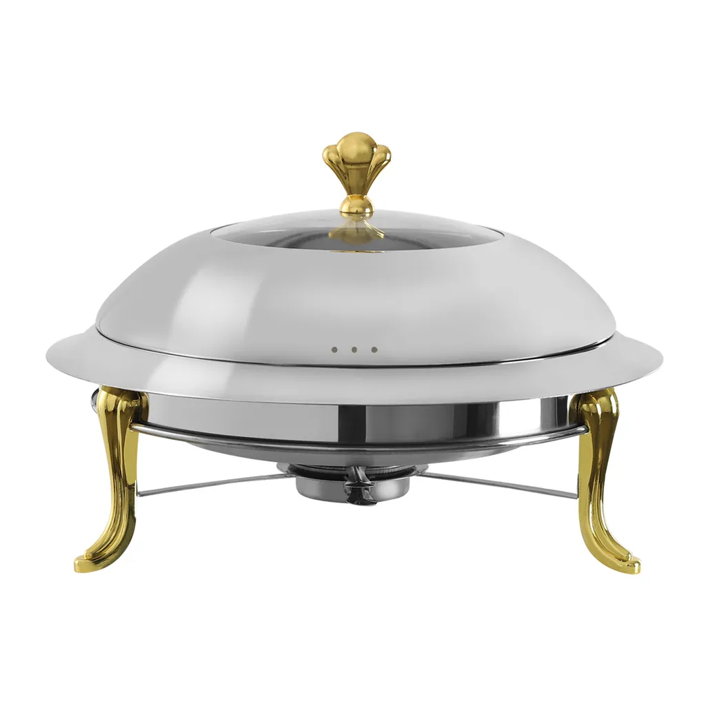 Chafing Dish 3L Inox 28 cm - Gardez vos Plats au Chaud sans Sécher