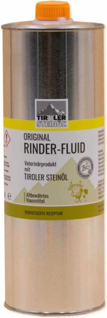 Tiroler Steinöl Rinderfluid 1000 ml Fliegen- u. Produktbild