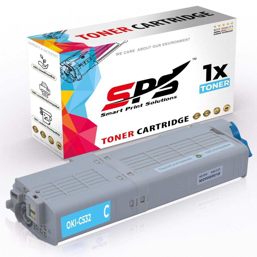 C532 / 46490607 Toner Kompatibel für OKI C 542 | 1x Cyan