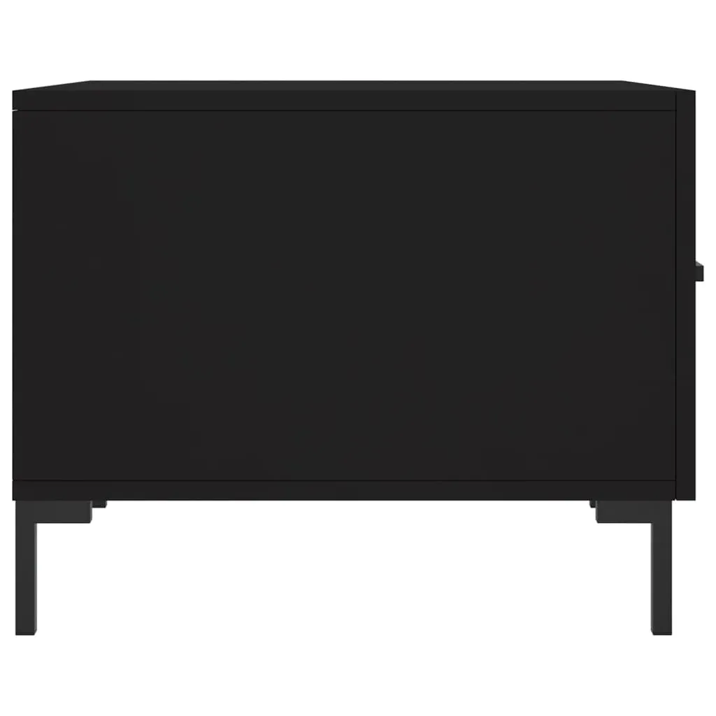 SYFAX™ Set 2 Tavolini Neri 50x50x40 cm in Legno Multistrato per Salotto - 7