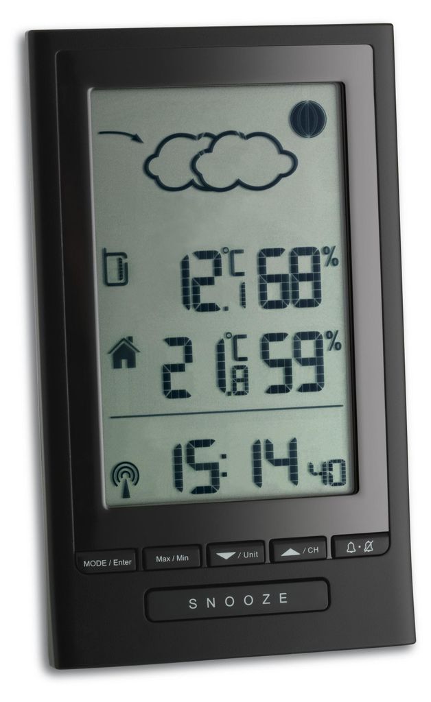 TFA-Dostmann Modus Plus, Schwarz, Innen-Hygrometer, Produktbild 