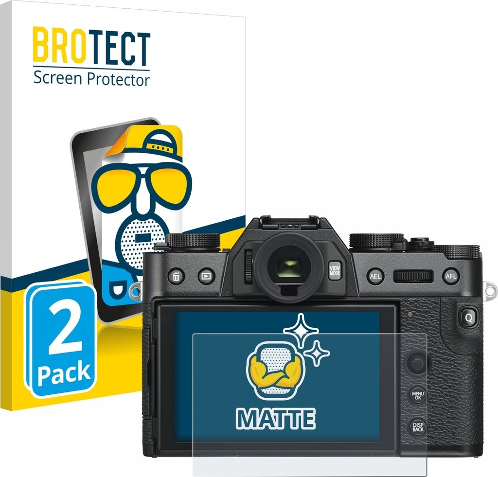 2x BROTECT Schutzfolie für Fujifilm X-T30 ll Displayschutz Displayschutzfolie Folie Matt Entspiegelungsfolie