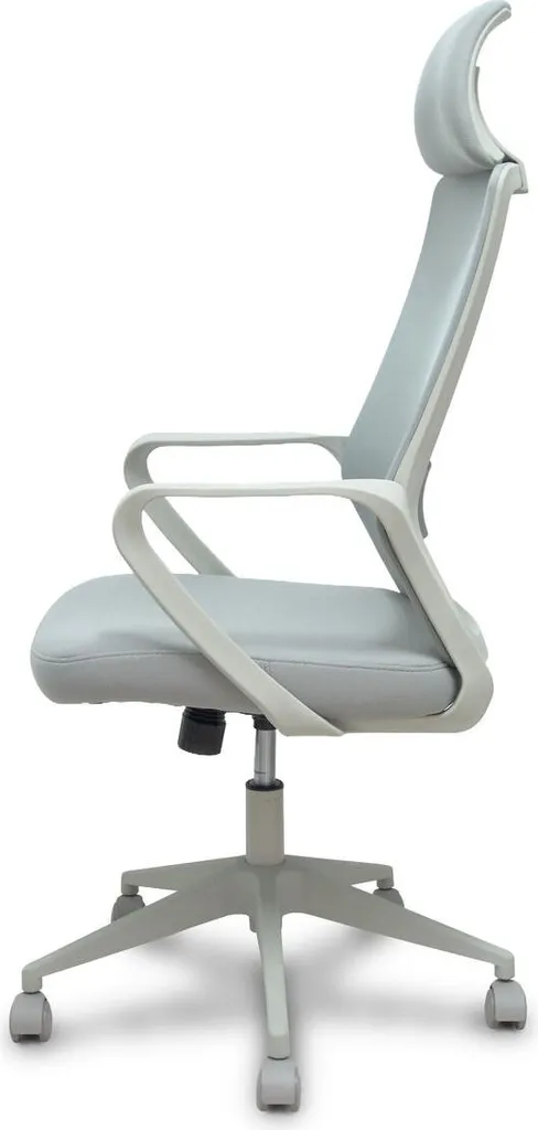 Siège de bureau ergonomique Foröl 053PGRN gris avec support cervical fixe