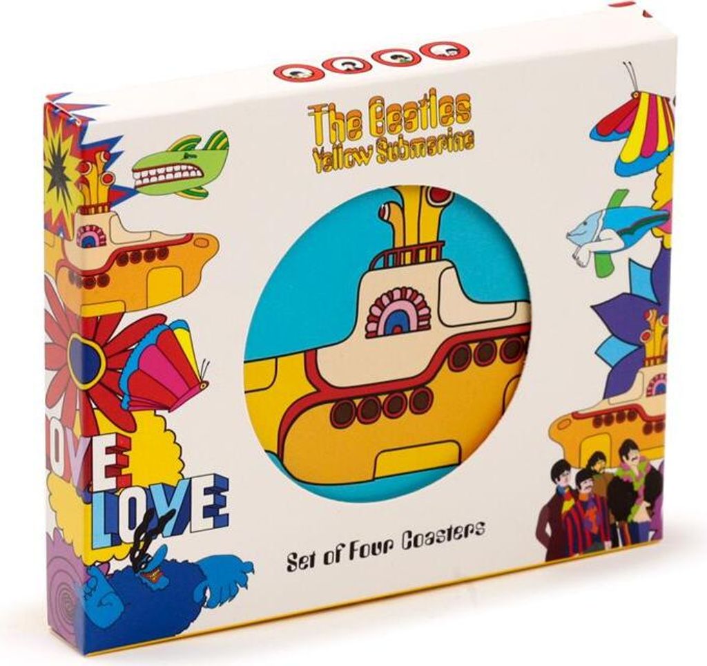 Das gelbe U-Boot der Beatles besteht aus 4 Untersetzern