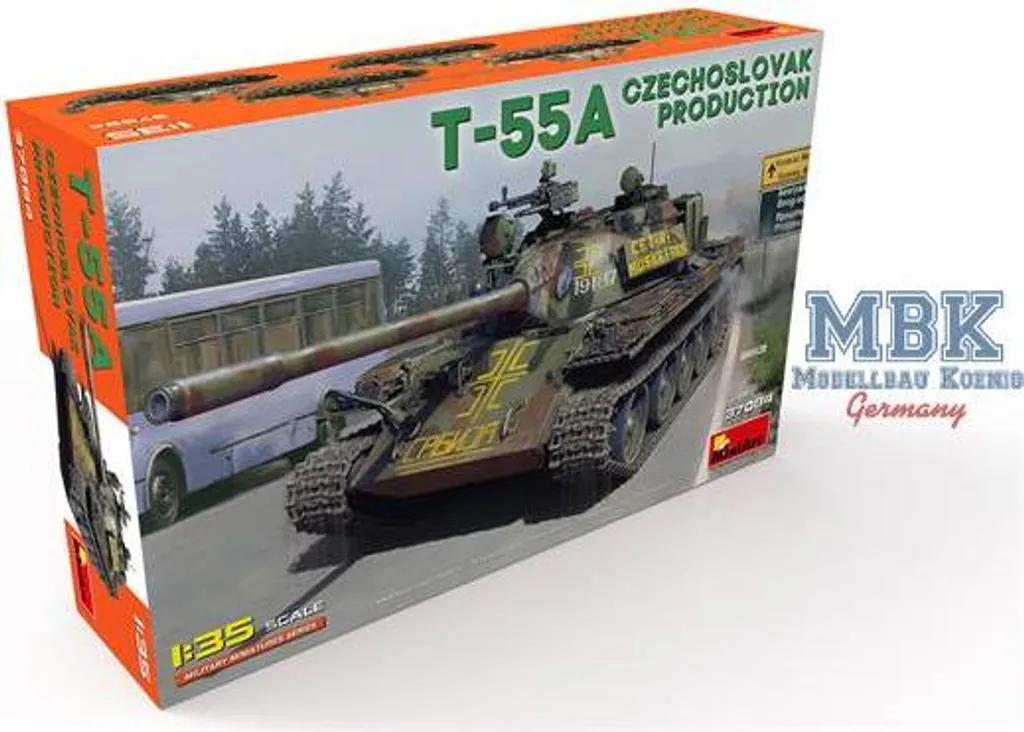 Char T-55A MiniArt 1:35 Production tchèque Maquette plastique ultra détaillée