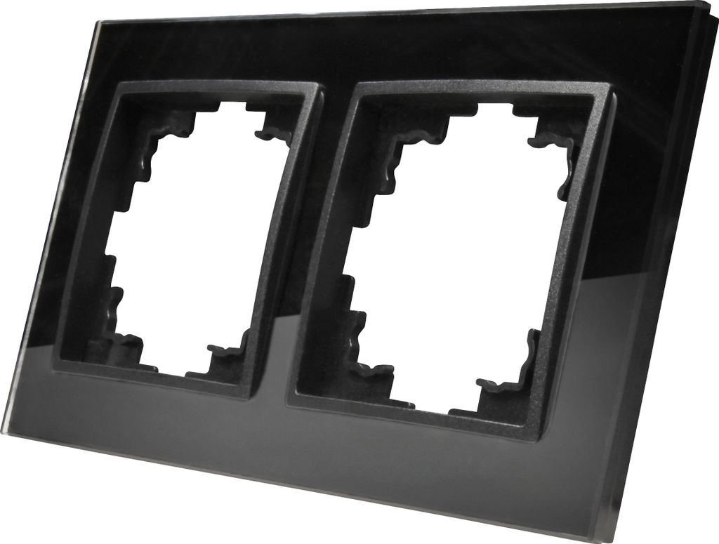 Glas-Rahmen McPower "Flair", 2-fach, schwarz Produktbild 