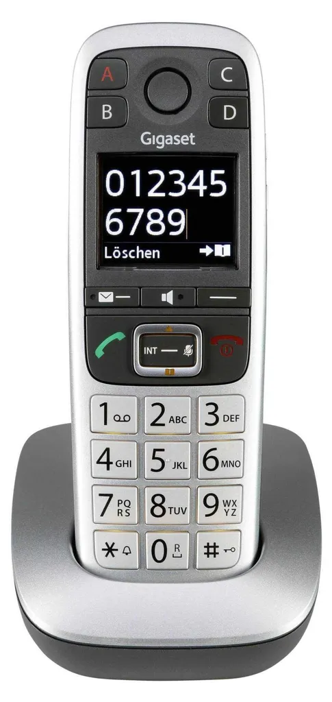 Gigaset E560 Platin - Telefono DECT Professionale per Ipoudenti