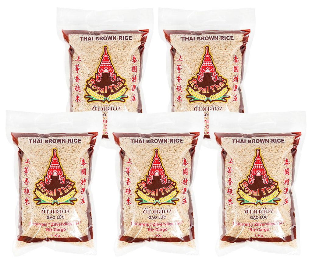 Royal Thai Brauner Reis Gao Luc 5x1kg Produktbild 