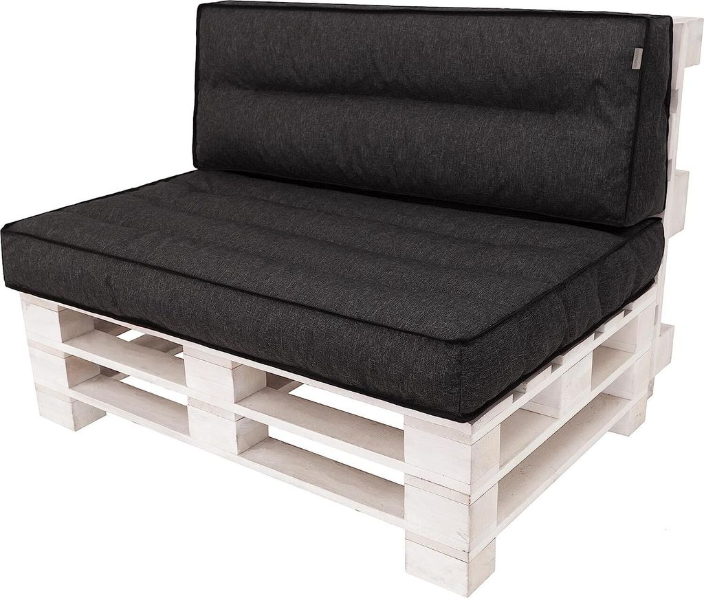 Sada polštářů z palet "Tomek" 120×80 cm se zadním polštářem Obrázek produktu 