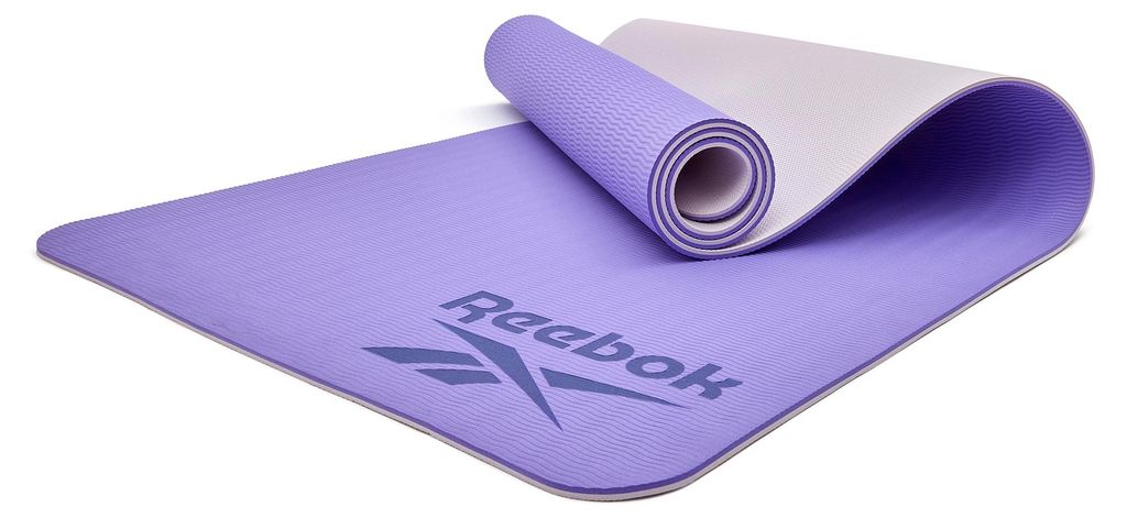 Reebok Yogamatte, 6mm, doppelseitig, Lila