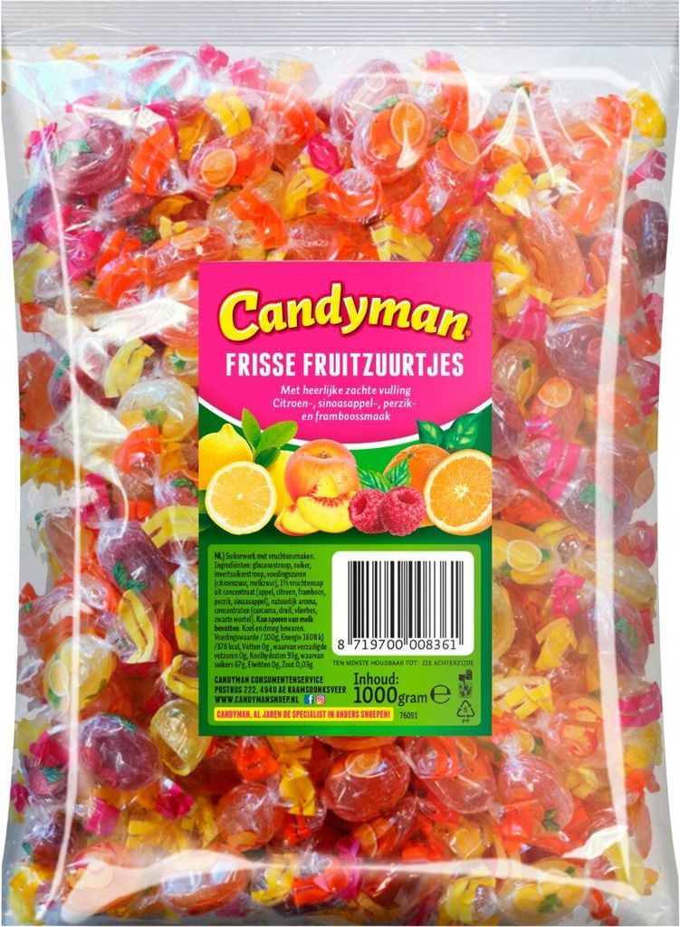Candyman Fresh fruit sours 1 kilo Dessert Kaufland.de