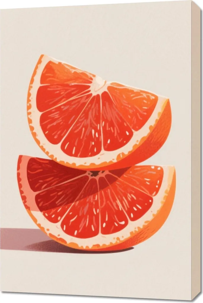 Tableau Oranges 60x90 cm : Transformez un Mur Vide en Espace Vintage Chic