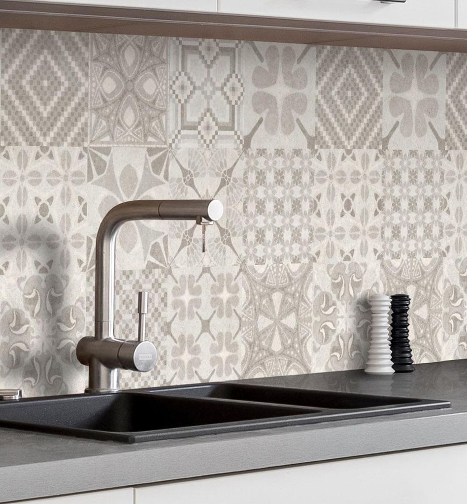 Küchenrückwand selbstklebend Mosaik beige Spritzschutz Produktbild 