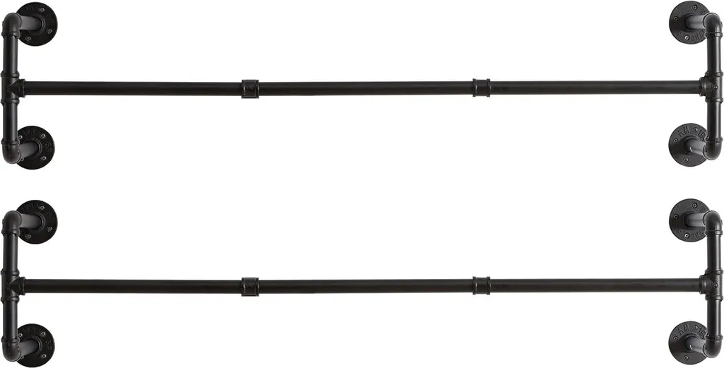 Porte-manteau mural robuste 127 cm : stop aux portants qui tombent