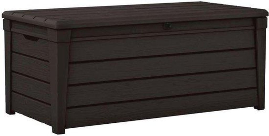 Braune XXL-Gartenkiste 455l wetterfest