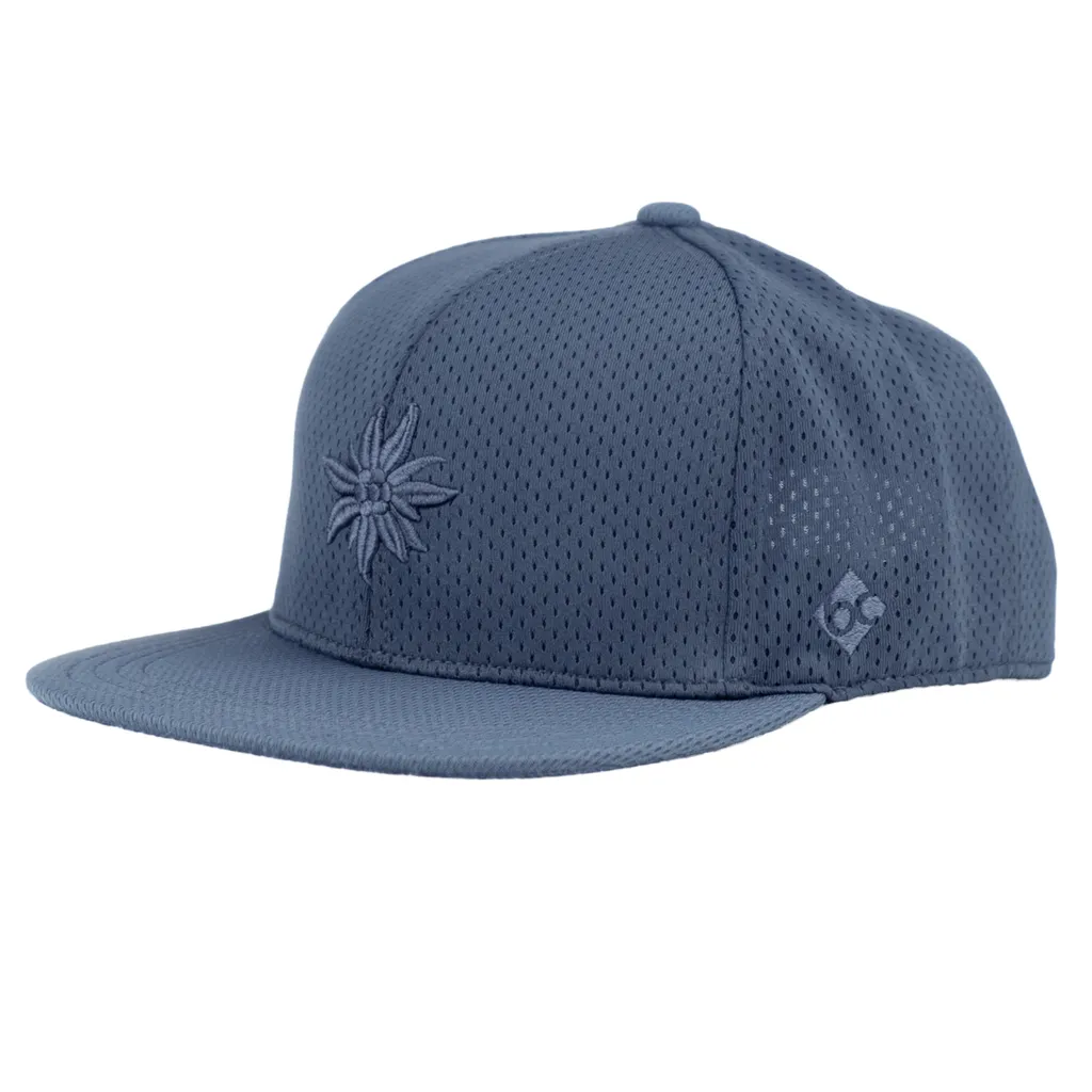 Bavarian Caps Edelweiss Sportfit - Snapback Grigio Scuro per Sport e Tempo Libero