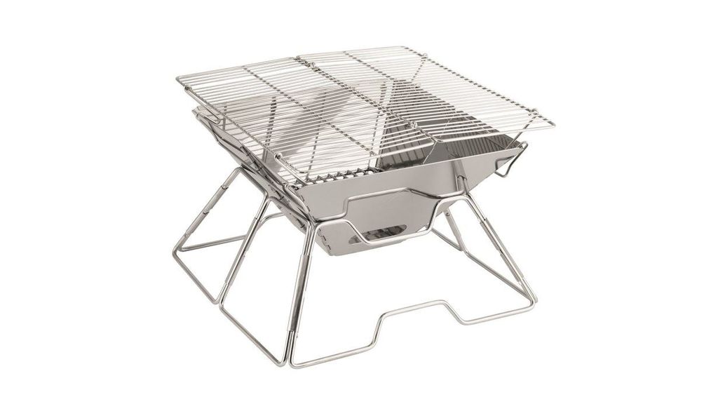 Robens Wayne, Grill, Holzkohle + Brennholz, Kamin, Edelstahl, Rechteckig, Edelstahl