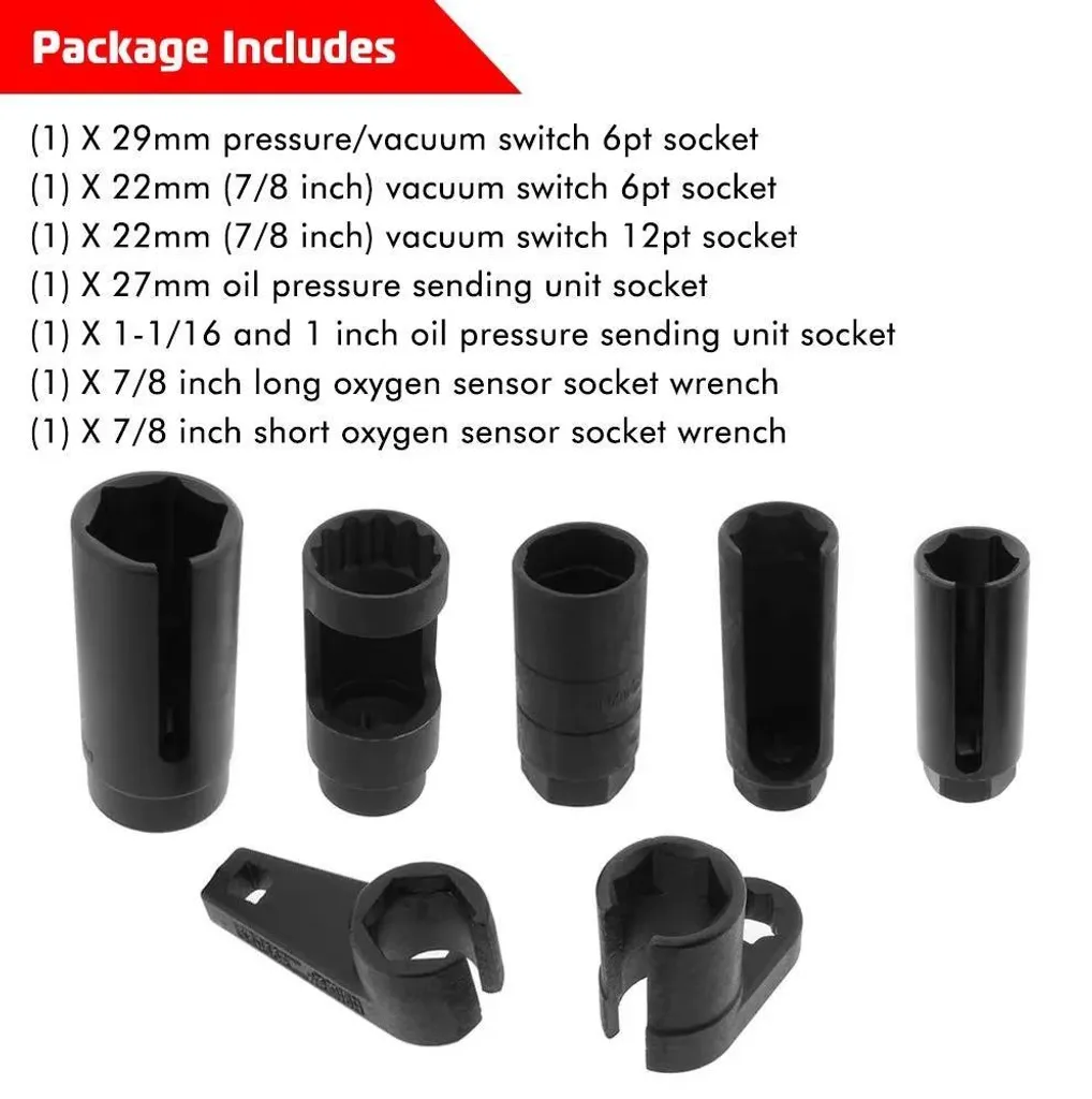 Jeu de douilles spéciales capteur O2 et sonde lambda - Coffret Pro