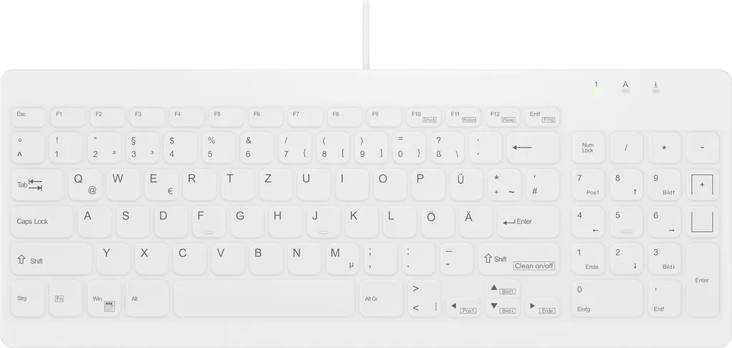 Cherry AK-C7012 Clavier Étanche IP68 avec Membrane Silicone Hygiénique