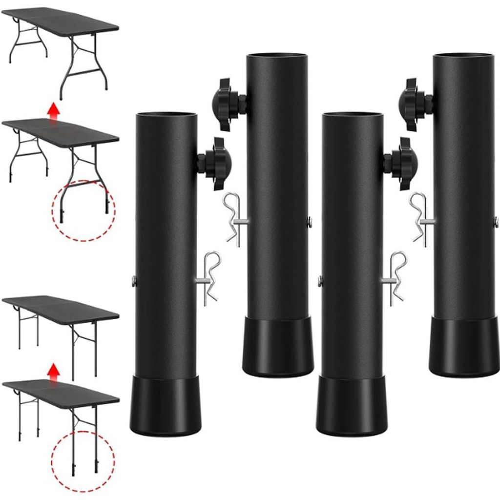 Rallonges de pieds pour tables pliantes, rallonges de pieds Image du produit 