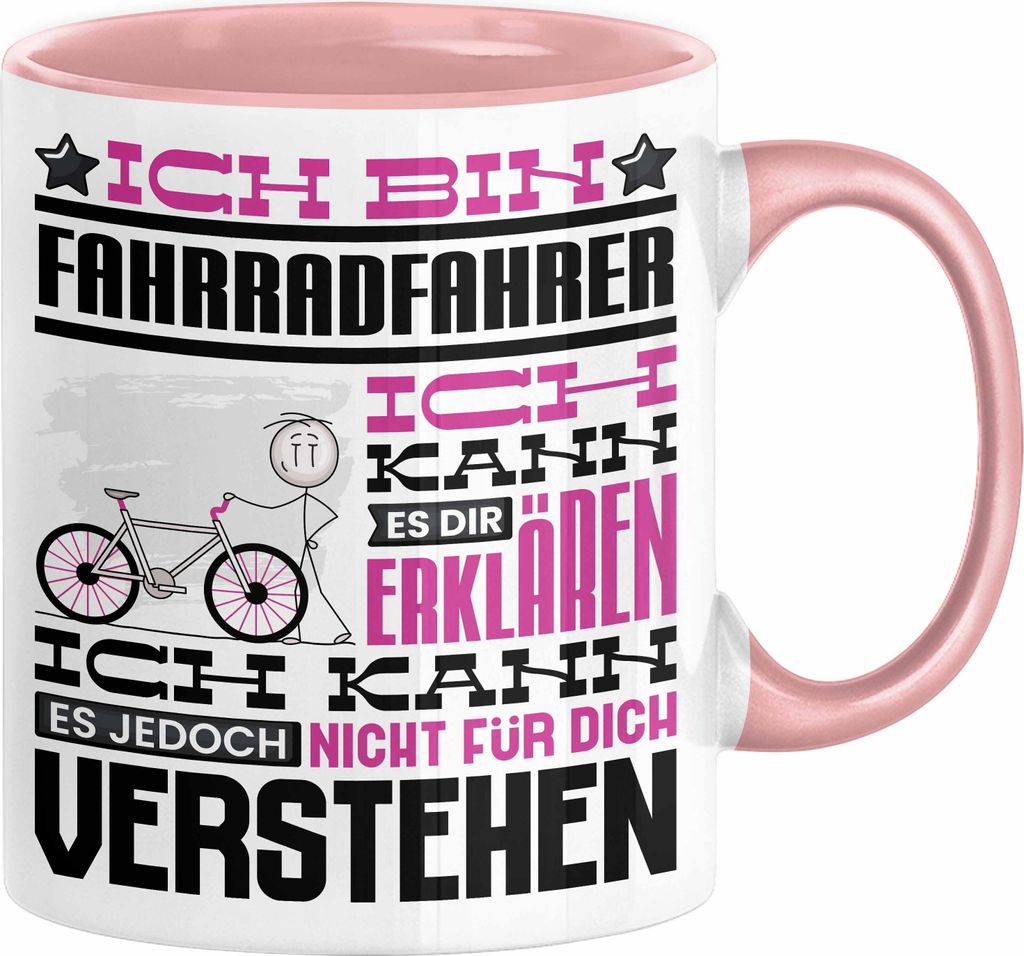 Fahrradfahrer Geschenk Tasse Lustige Geschenkdiee für einen Fahrradfahrer Geburtstag Ich Bin Fahrradfahrer Ich Kann Es Dir Erklären Aber Nicht F...