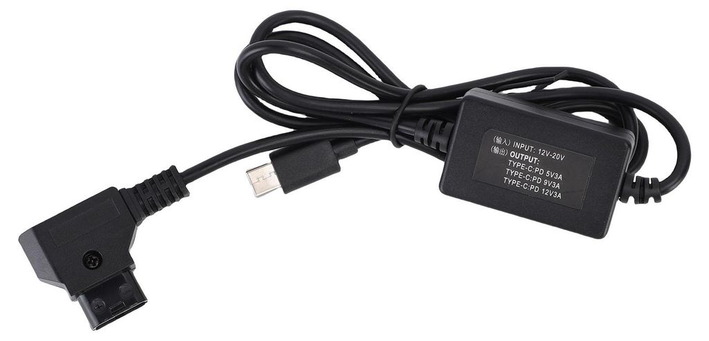 D-Tap-Stecker auf Typ-C-Stromkabel 3A Multi Guards Hocheffizientes Schnellladen für die Kamera