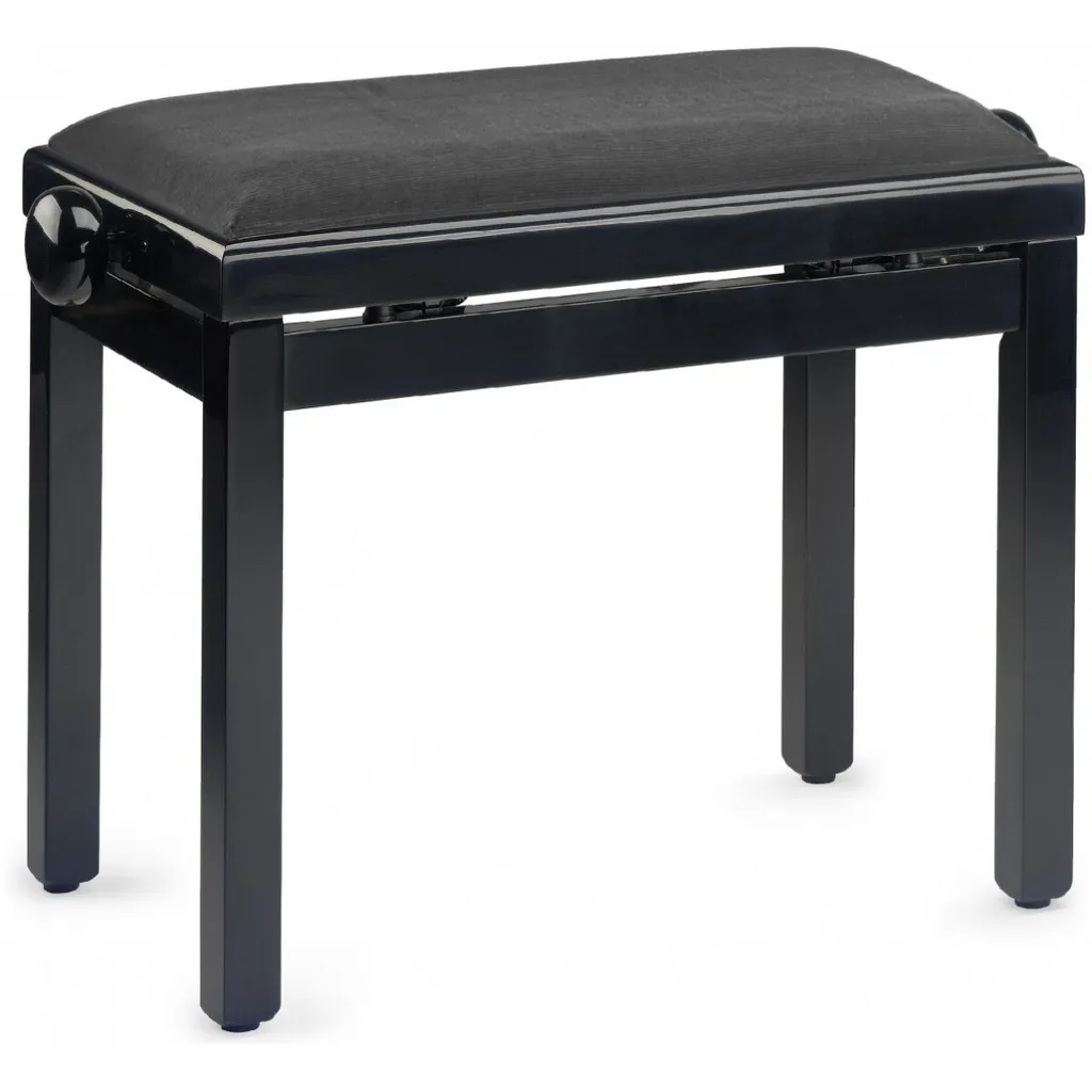 Banc de Clavier Noir Brillant Stagg PB39 BKP VBK à Hauteur Ajustable Pro
